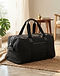Unisex Cotton Blend Everyday Duffel Bag — Black (Black), lifestyle setting