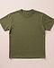Unisex Heavyweight Premium Cotton Tee — Olive (Olive), flat-lay view
