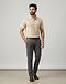 Men's Performance Cotton Blend Polo — Beige (Beige), worn or held by model