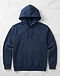 Men's Cotton Twill Fleece Hoodie — Navy (Navy), flat-lay view