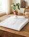 Men's Pique Knit Cotton Blend Polo — White (White), lifestyle setting