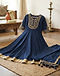 Women's Traditional Anarkali Kurta Set — Navy (Navy), lifestyle setting