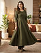 Women's Occasion Wear Anarkali — Olive (Olive), lifestyle setting
