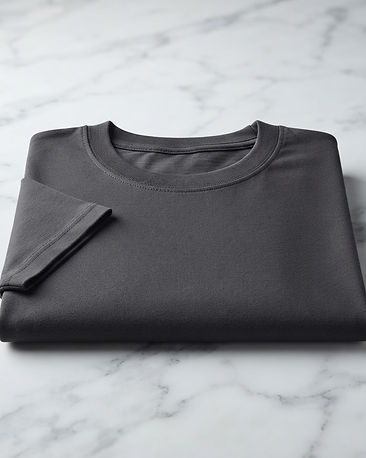 Men's Heavyweight Combed Cotton T-Shirt — Charcoal (Charcoal), product photo