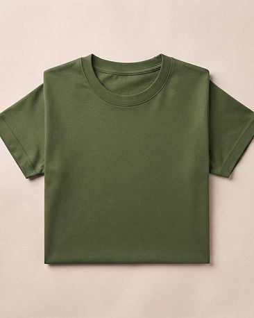 Unisex Heavyweight Premium Cotton Tee — Olive (Olive), product photo