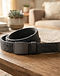 Unisex Fleece Webbed Cotton Belt — Charcoal (Charcoal), lifestyle setting