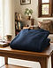 Men's Cotton Twill Fleece Sweatshirt — Navy (Navy), lifestyle setting
