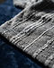 Men's Textured Stripe Cotton-Polyester Tee — Grey (Grey), detail close-up
