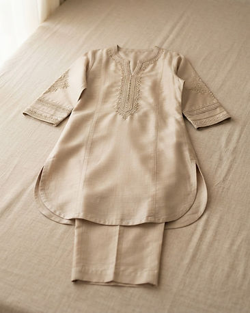Women's Designer Kurta Set — Beige (Beige), product photo