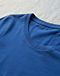 Women's Scoop Neck Fitted Tee — Blue (Blue), detail close-up