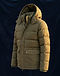 Men's Chino Cotton Hooded Puffer Jacket — Olive (Olive), product photo
