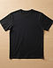Unisex Essential Cotton Blend Tee — Black (Black), flat-lay view