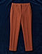 Women's Crepe Cigarette Trousers — Rust (Rust), flat-lay view