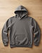 Unisex Fleece Plain Hoodie — Charcoal (Charcoal), product photo