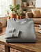 Men's Fleece Blend Crew Sweatshirt — Grey (Grey), lifestyle setting