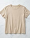 Women's Casual Day Tee — Beige (Beige), flat-lay view