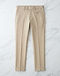 Men's Stretch Denim Tailored Formal Trousers — Beige (Beige), flat-lay view