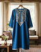 Women's Embroidered Kurti — Blue (Blue), lifestyle setting