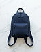 Unisex Canvas Mini Backpack — Navy (Navy), flat-lay view