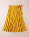 Women's Rayon Wrap Skirt — Mustard (Mustard), product photo