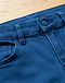 Men's Cotton Twill Mid-Rise Skinny Jeans — Blue (Blue), detail close-up