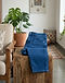 Women's Cotton Twill Cropped Jeans — Blue (Blue), lifestyle setting