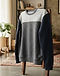 Men's French Terry Colour-Block Sweatshirt — Charcoal (Charcoal), lifestyle setting