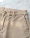 Men's Stretch Denim Tailored Formal Trousers — Beige (Beige), detail close-up