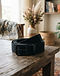 Unisex Cotton Blend Reversible Belt — Black (Black), lifestyle setting