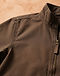 Unisex Canvas Windbreaker Jacket — Brown (Brown), detail close-up