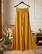 Women's Rayon Flared Jeans — Mustard (Mustard), lifestyle setting