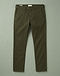 Men's Athletic Fit Chino Cotton Jeans — Olive (Olive), flat-lay view