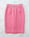 Women's Crepe Pencil Skirt — Pink (Pink), flat-lay view