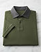 Men's Contrast Collar Organic Cotton Polo — Olive (Olive), product photo