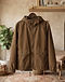 Unisex Canvas Windbreaker Jacket — Brown (Brown), lifestyle setting