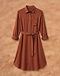 Women's Shirt Dress — Rust (Rust), product photo