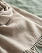 Unisex Cotton Blend Pashmina Wrap Scarf — Beige (Beige), detail close-up