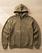 Unisex Premium Cotton Fleece Zip Hoodie — Khaki (Khaki), product photo