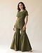 Women's Sharara Set — Olive (Olive), worn or held by model