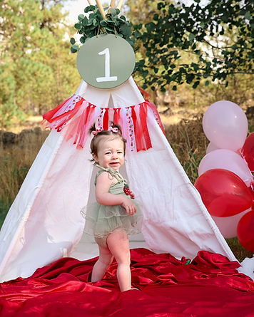 First Birthday Teepee — Baby Shower idea