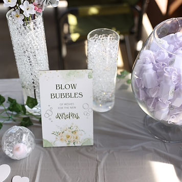 Bubble Wishes Station — Engagement Party idea