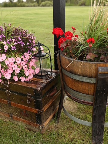 Garden Barrel Florals — Birthday Party idea