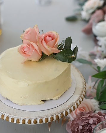 Rose-Topped Cake — Bridal Shower idea