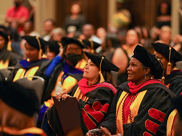 TIUAC community members at a commencement celebration