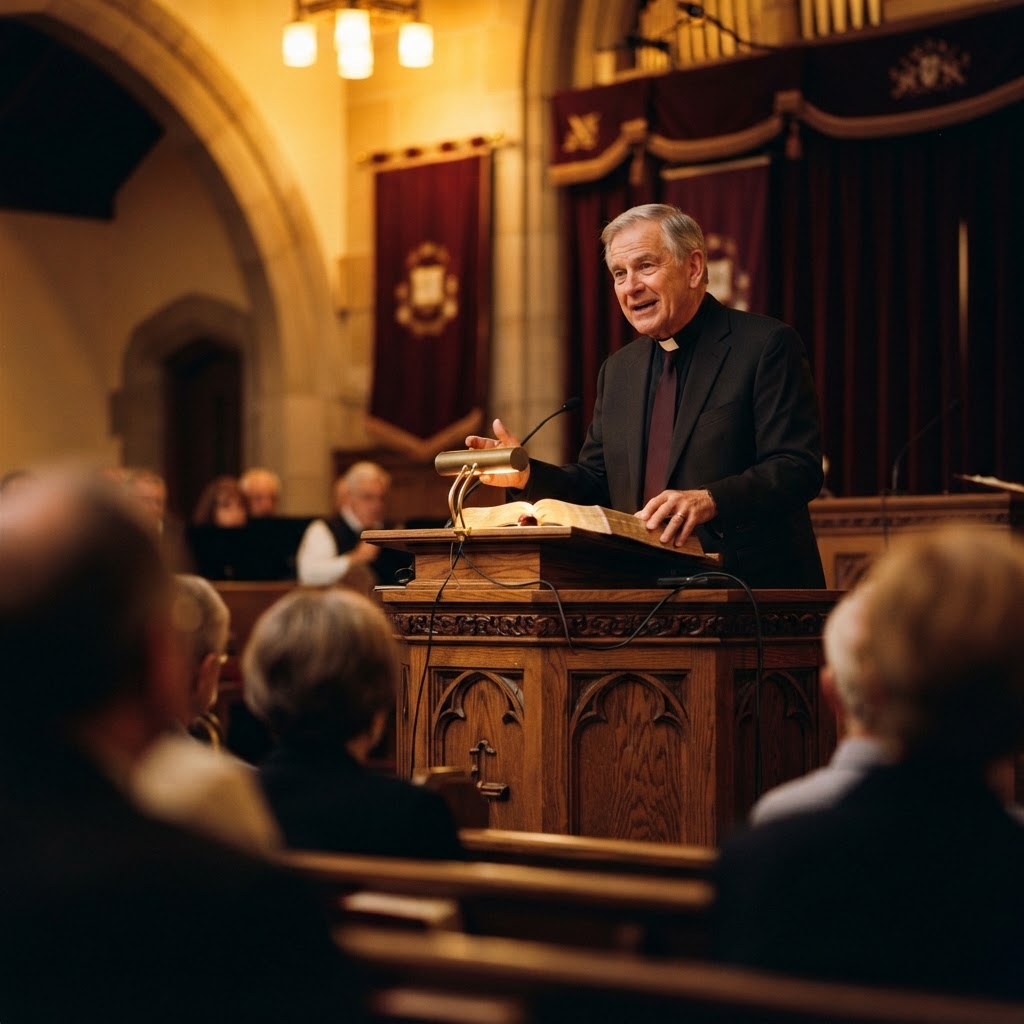 A TIUAC professor teaching from the Scriptures