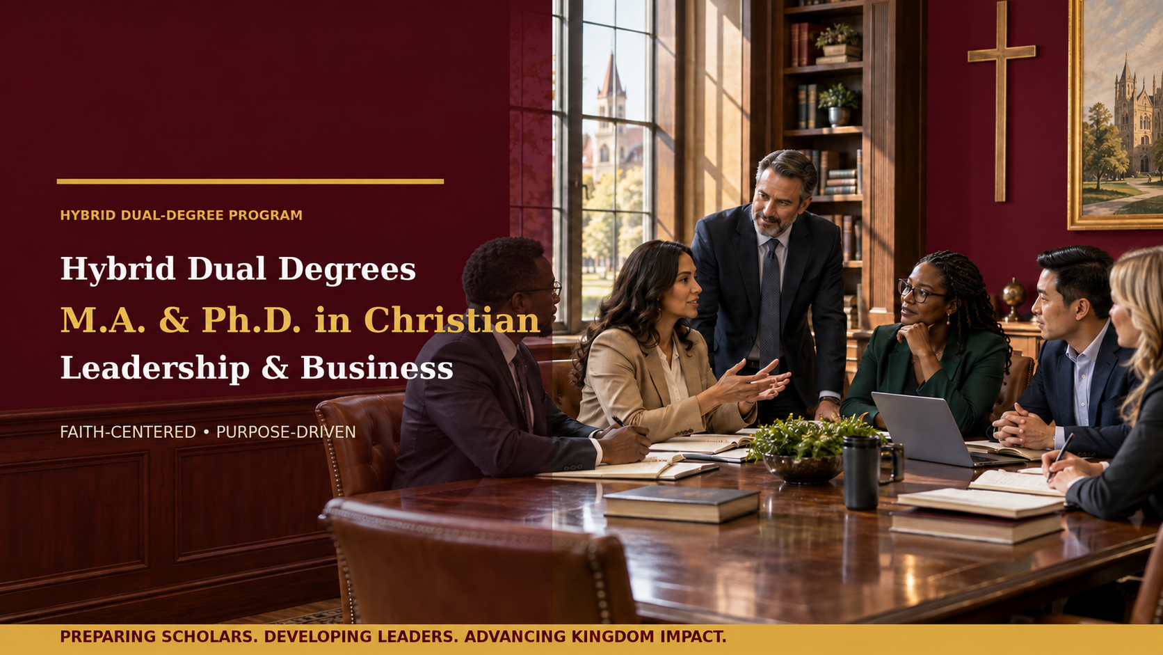 Hybrid Dual Degrees — M.A. & Ph.D. in Christian Leadership & Business