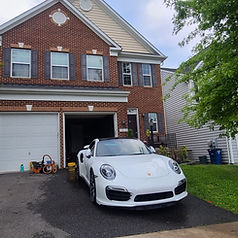 White Porsche 911 Turbo after mobile detailing