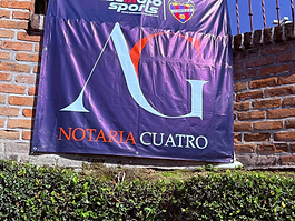 Banner del patrocinador Notaría Cuatro en el evento ID Talent Morelos
