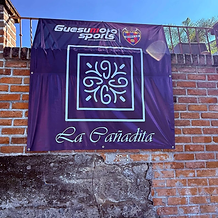 La Cañadita sponsor banner at the ID Talent Morelos event