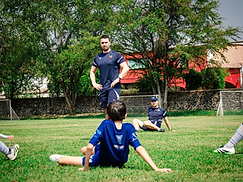 Entrenadores y jugadores durante la sesión del ID Talent 2